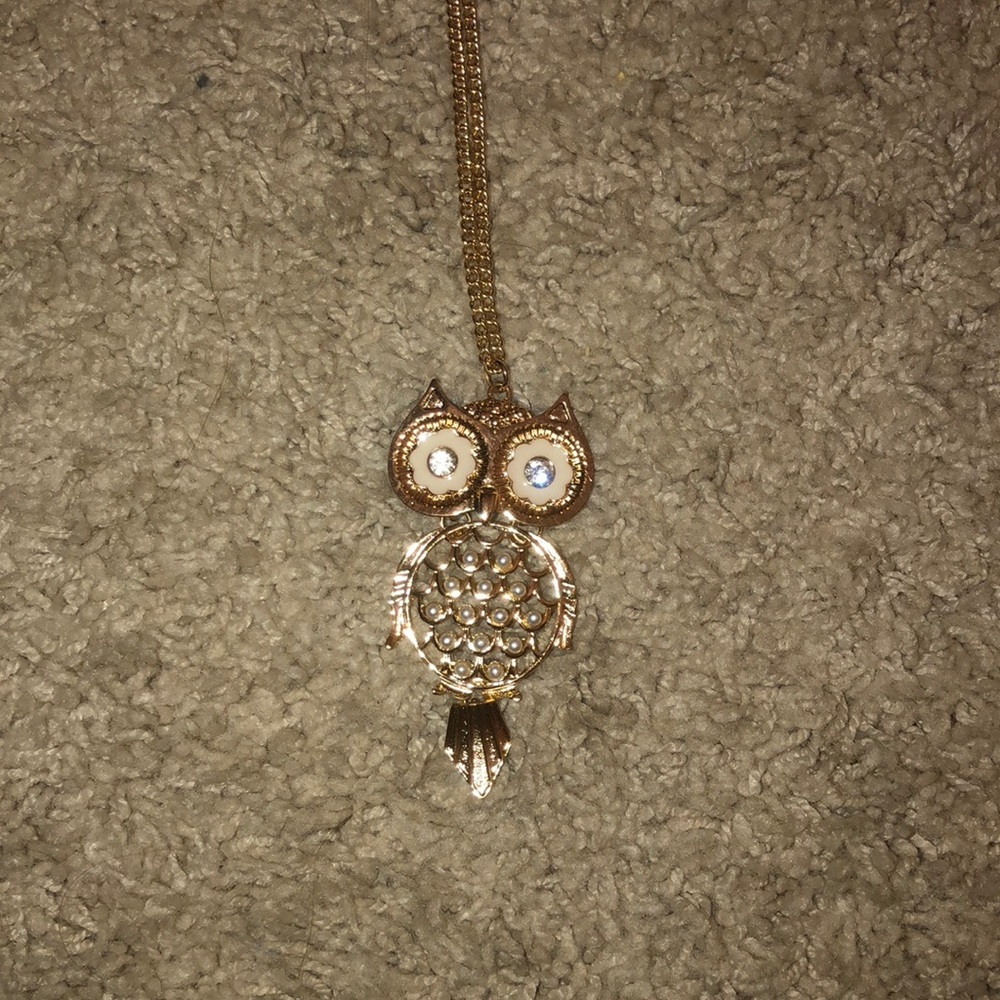 Large owl necklace